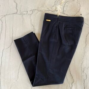 Tory Burch Navy Side Zip Pants